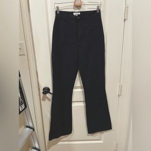 NWOT Rolla’s sailor jean RAMIE linen 26 wide leg front pockets high rise